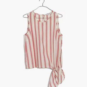 Madewell Side Tie Tank in Marcia Stripe